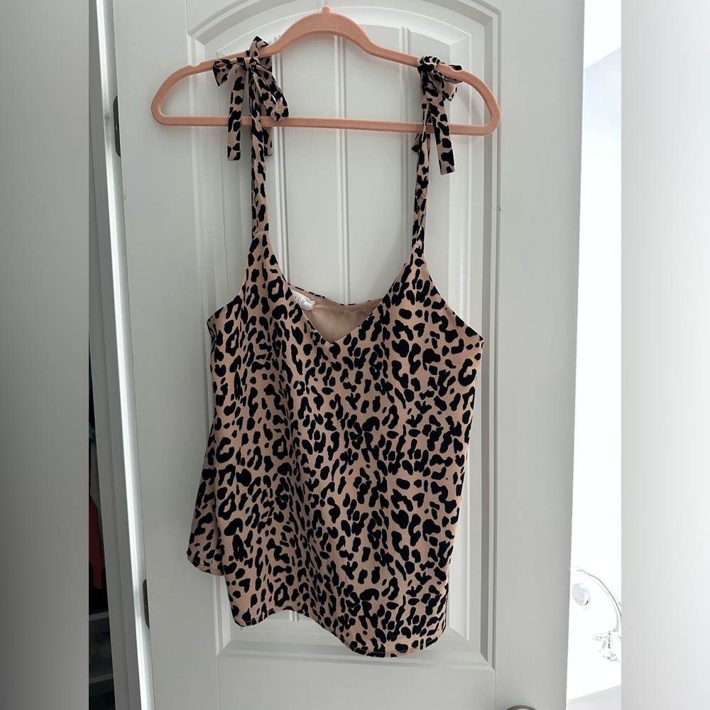 Lassiter cheetah tank top